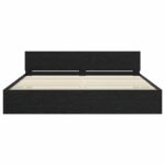 vidaXL Rám postele Čierny dub 180 x 200 cm Kompozitné drevo – Obrázok 6