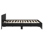 vidaXL Rám postele Čierny dub 150 x 200 cm Kompozitné drevo – Obrázok 7