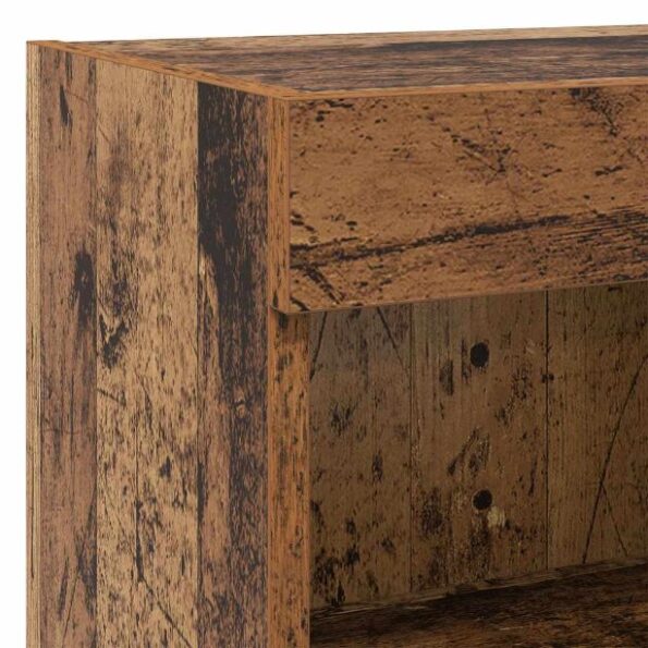 TV nástenné jednotky s LED 5 pcs Staré drevo 40,5 x 30 x 102 cm – Obrázok 12