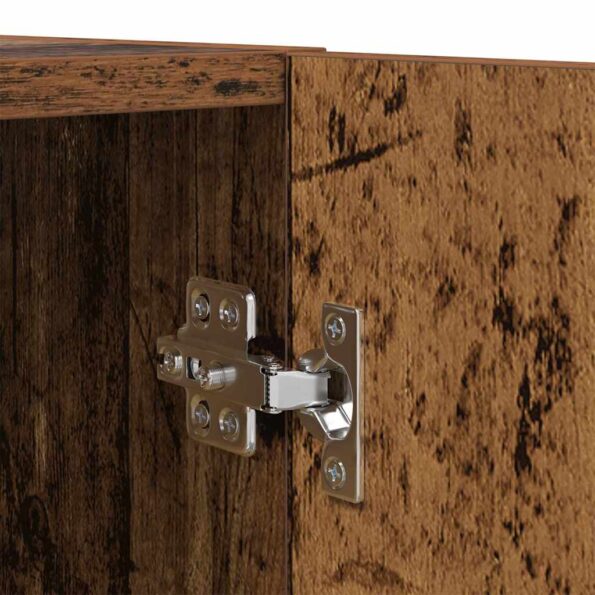 TV nástenné jednotky s LED 5 pcs Staré drevo 40,5 x 30 x 102 cm – Obrázok 13