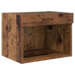 TV nástenné jednotky s LED 5 pcs Staré drevo 40,5 x 30 x 102 cm – Obrázok 8