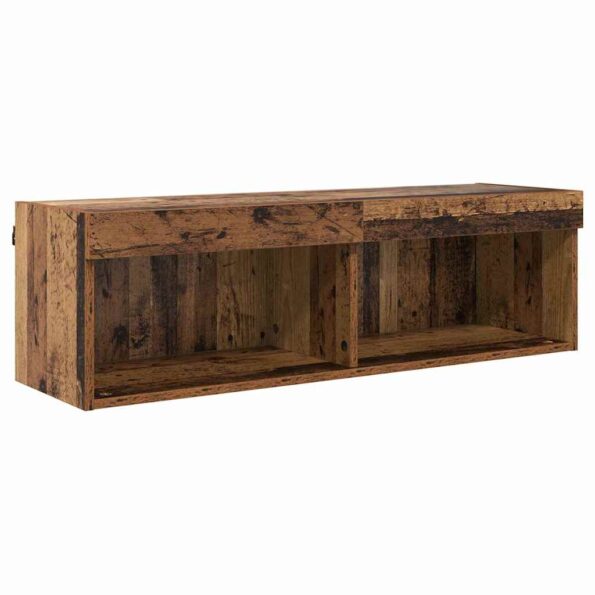 TV nástenné jednotky s LED 5 pcs Staré drevo 40,5 x 30 x 102 cm – Obrázok 9