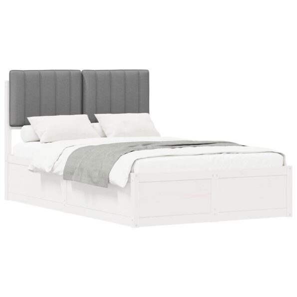 vidaXL Rám postele s čalúneným čelom Svetlosivá 120 x 200 cm – Obrázok 2