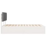 vidaXL Rám postele s čalúneným čelom Svetlosivá 120 x 200 cm – Obrázok 6