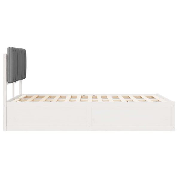 vidaXL Rám postele s čalúneným čelom Svetlosivá 120 x 200 cm – Obrázok 6