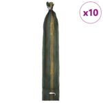 vidaXL Vrecia s pieskom 10 pcs Tmavozelená 120 x 27 cm HDPE – Obrázok 3