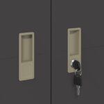 vidaXL Úložná skrinka s úložiskom 2 pcs Čierna 60 x 40 x 180 cm – Obrázok 9