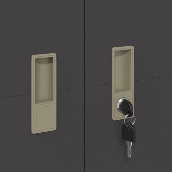 vidaXL Úložná skrinka s úložiskom 2 pcs Čierna 60 x 40 x 180 cm – Obrázok 9