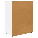 vidaXL Úložné skrine 2 pcs Biela 80 x 48 x 105 cm Kompozitné drevo – Obrázok 10