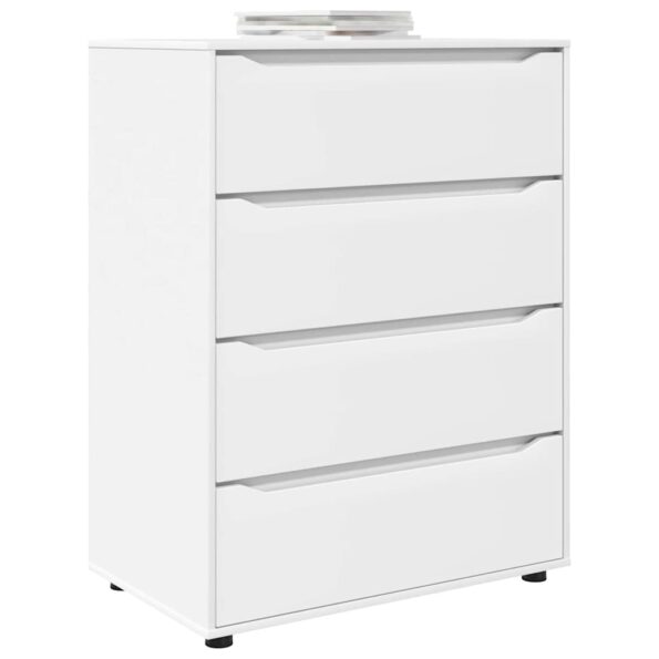 vidaXL Úložné skrine 2 pcs Biela 80 x 48 x 105 cm Kompozitné drevo – Obrázok 3
