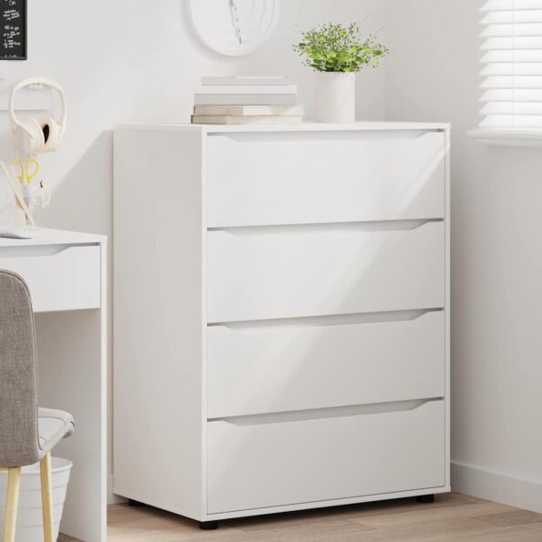 vidaXL Úložné skrine 2 pcs Biela 80 x 48 x 105 cm Kompozitné drevo – Obrázok 5
