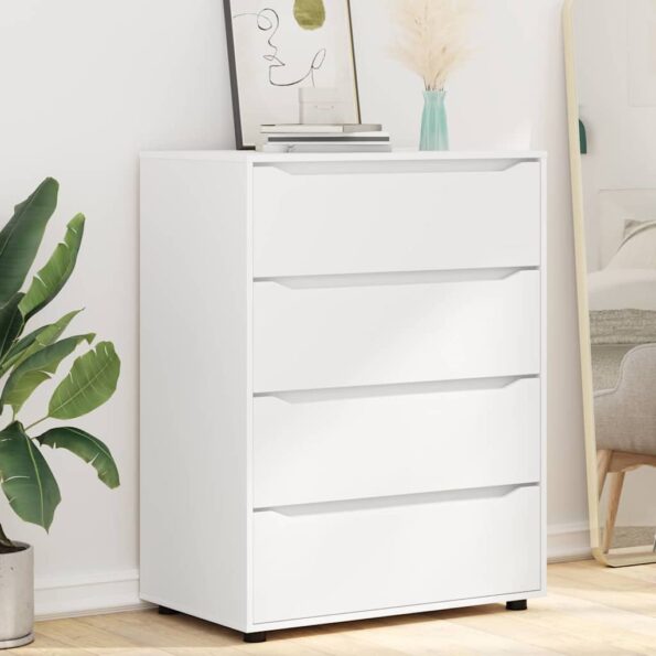 vidaXL Úložné skrine 2 pcs Biela 80 x 48 x 105 cm Kompozitné drevo – Obrázok 6
