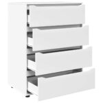 vidaXL Úložné skrine 2 pcs Biela 80 x 48 x 105 cm Kompozitné drevo – Obrázok 7