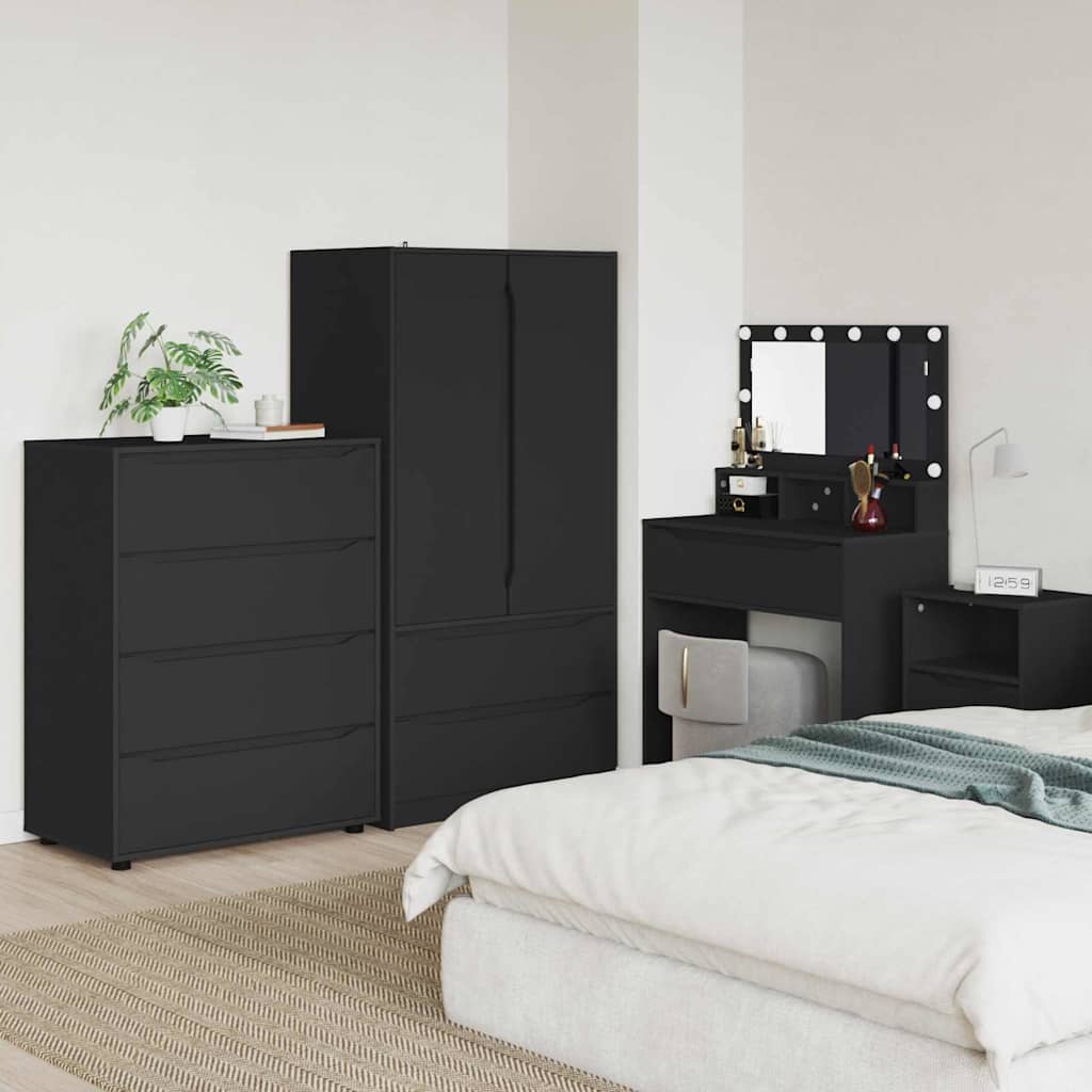 3406226_1.jpg vidaXL Úložné skrine 2 pcs Čierna 80 x 48 x 105 cm Kompozitné drevo – Obrázok 1
