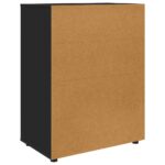 vidaXL Úložné skrine 2 pcs Čierna 80 x 48 x 105 cm Kompozitné drevo – Obrázok 10