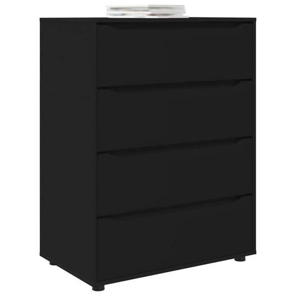 vidaXL Úložné skrine 2 pcs Čierna 80 x 48 x 105 cm Kompozitné drevo – Obrázok 3