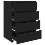 vidaXL Úložné skrine 2 pcs Čierna 80 x 48 x 105 cm Kompozitné drevo – Obrázok 7