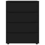 vidaXL Úložné skrine 2 pcs Čierna 80 x 48 x 105 cm Kompozitné drevo – Obrázok 8