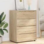 vidaXL Úložné skrine 2 pcs Sonoma dub 80 x 48 x 105 cm – Obrázok 6
