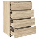 vidaXL Úložné skrine 2 pcs Sonoma dub 80 x 48 x 105 cm – Obrázok 7