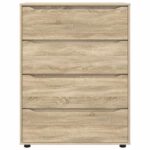 vidaXL Úložné skrine 2 pcs Sonoma dub 80 x 48 x 105 cm – Obrázok 8