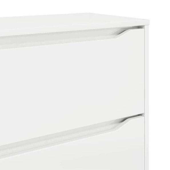 vidaXL Úložné skrine 2 pcs Vysoký lesk bielej 80 x 48 x 105 cm – Obrázok 12