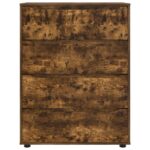 vidaXL Úložné skrine 2 pcs Dymová dub 80 x 48 x 105 cm – Obrázok 8