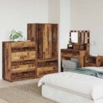 vidaXL Úložné skrine 2 pcs Staré drevo 80 x 48 x 105 cm