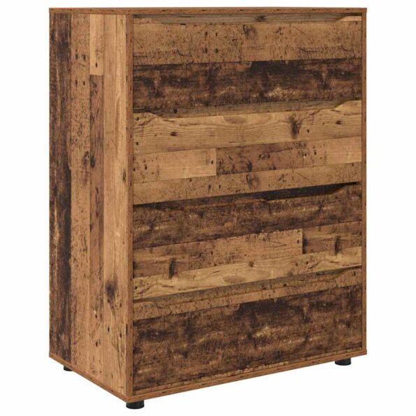 vidaXL Úložné skrine 2 pcs Staré drevo 80 x 48 x 105 cm – Obrázok 2