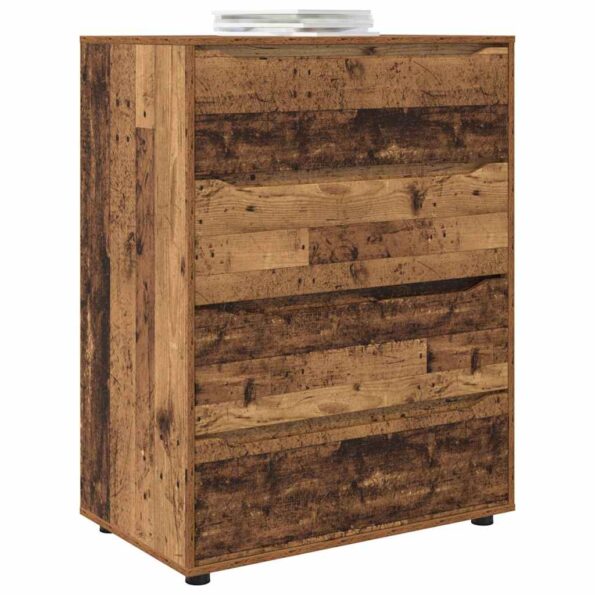 vidaXL Úložné skrine 2 pcs Staré drevo 80 x 48 x 105 cm – Obrázok 3