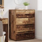 vidaXL Úložné skrine 2 pcs Staré drevo 80 x 48 x 105 cm – Obrázok 5