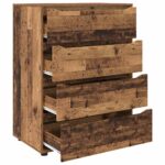 vidaXL Úložné skrine 2 pcs Staré drevo 80 x 48 x 105 cm – Obrázok 7