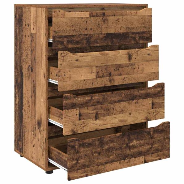 vidaXL Úložné skrine 2 pcs Staré drevo 80 x 48 x 105 cm – Obrázok 7