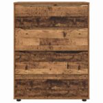 vidaXL Úložné skrine 2 pcs Staré drevo 80 x 48 x 105 cm – Obrázok 8