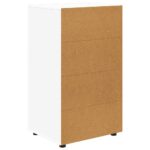 vidaXL Úložné skrine 2 pcs Biela 60 x 48 x 105 cm Kompozitné drevo – Obrázok 10