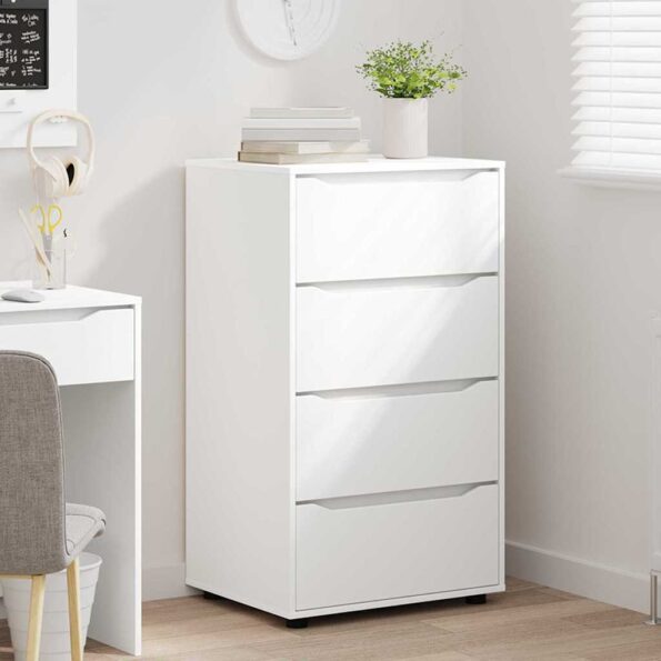 vidaXL Úložné skrine 2 pcs Biela 60 x 48 x 105 cm Kompozitné drevo – Obrázok 5