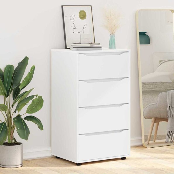 vidaXL Úložné skrine 2 pcs Biela 60 x 48 x 105 cm Kompozitné drevo – Obrázok 6