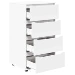 vidaXL Úložné skrine 2 pcs Biela 60 x 48 x 105 cm Kompozitné drevo – Obrázok 7