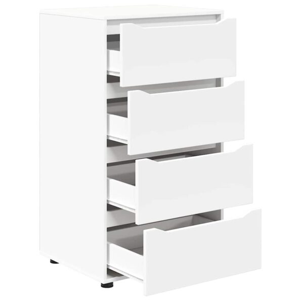vidaXL Úložné skrine 2 pcs Biela 60 x 48 x 105 cm Kompozitné drevo – Obrázok 7