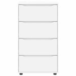 vidaXL Úložné skrine 2 pcs Biela 60 x 48 x 105 cm Kompozitné drevo – Obrázok 8