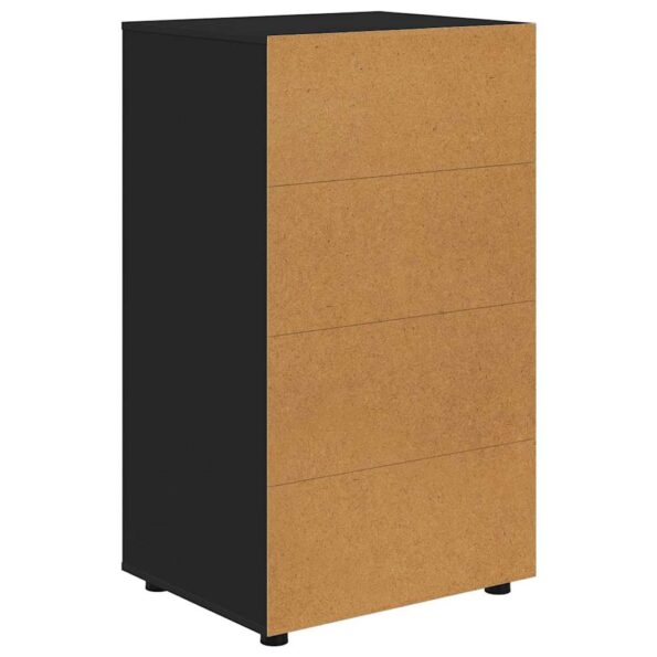 vidaXL Úložné skrine 2 pcs Čierna 60 x 48 x 105 cm Kompozitné drevo – Obrázok 10