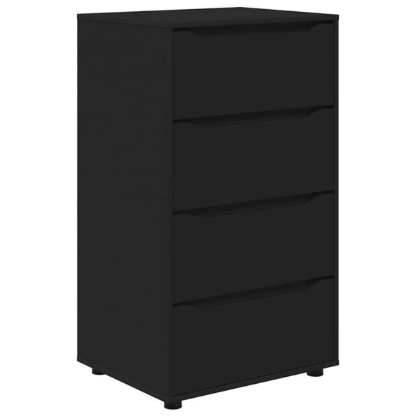vidaXL Úložné skrine 2 pcs Čierna 60 x 48 x 105 cm Kompozitné drevo – Obrázok 2