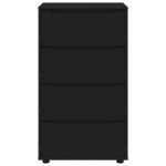 vidaXL Úložné skrine 2 pcs Čierna 60 x 48 x 105 cm Kompozitné drevo – Obrázok 8