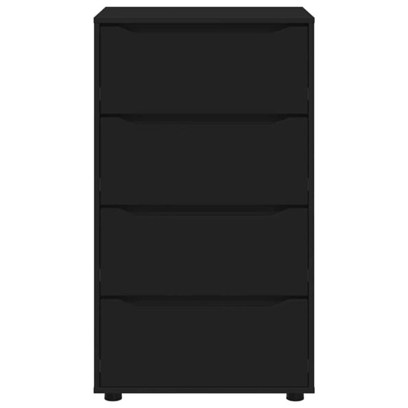 vidaXL Úložné skrine 2 pcs Čierna 60 x 48 x 105 cm Kompozitné drevo – Obrázok 8