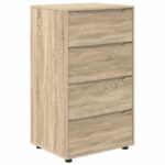 vidaXL Úložné skrine 2 pcs Sonoma dub 60 x 48 x 105 cm – Obrázok 2