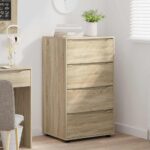 vidaXL Úložné skrine 2 pcs Sonoma dub 60 x 48 x 105 cm – Obrázok 5