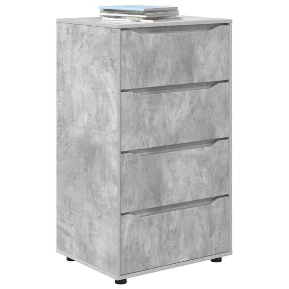 vidaXL Úložné skrine 2 pcs Betónová šedá 60 x 48 x 105 cm – Obrázok 3