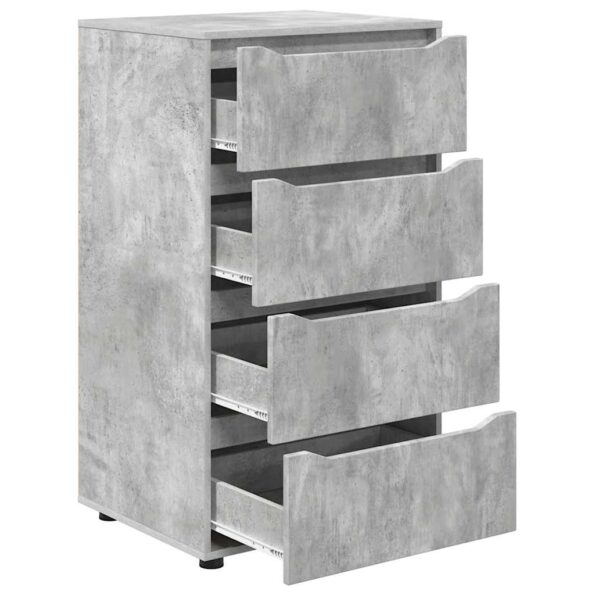 vidaXL Úložné skrine 2 pcs Betónová šedá 60 x 48 x 105 cm – Obrázok 7