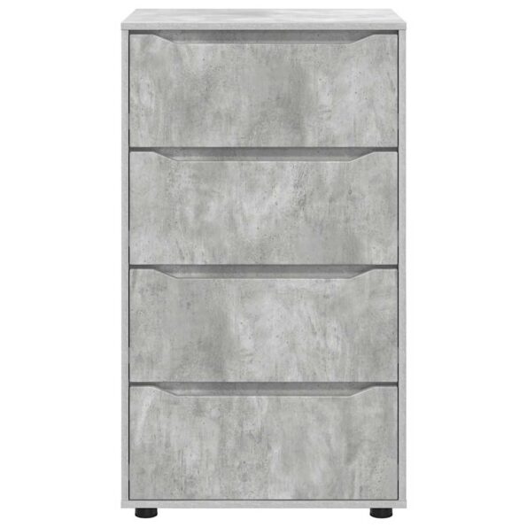 vidaXL Úložné skrine 2 pcs Betónová šedá 60 x 48 x 105 cm – Obrázok 8