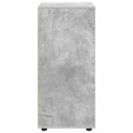vidaXL Úložné skrine 2 pcs Betónová šedá 60 x 48 x 105 cm – Obrázok 9